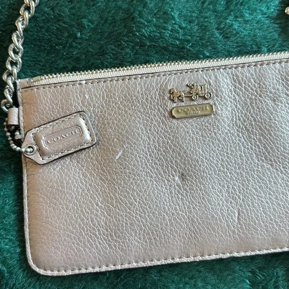 Coach silver wristlet wallet - Picture 2 of 5